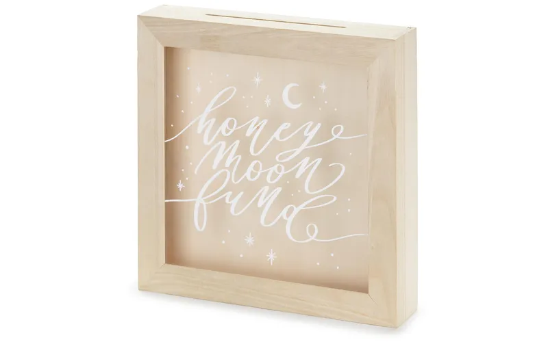 Tirelire Partydeco Fonds Lune de Miel Mariage