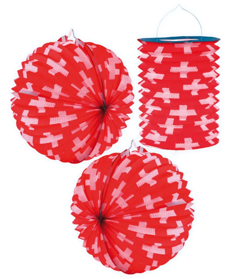 Schweizer Lampion-Set