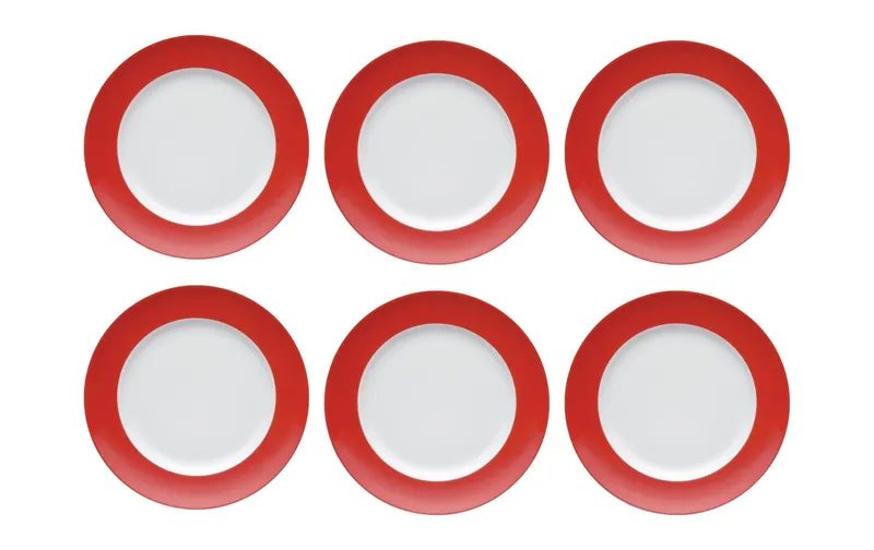 THOMAS Frühstücks- & Dessertteller Sunny Day 6 pièces,rouge, 22 cm