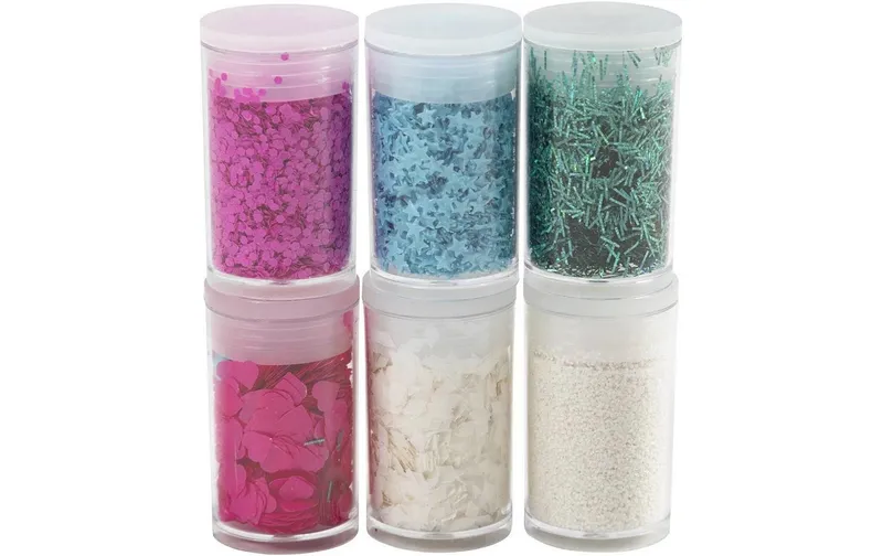 Creativ Company Glitzerset multicolore, 6 x 5 g