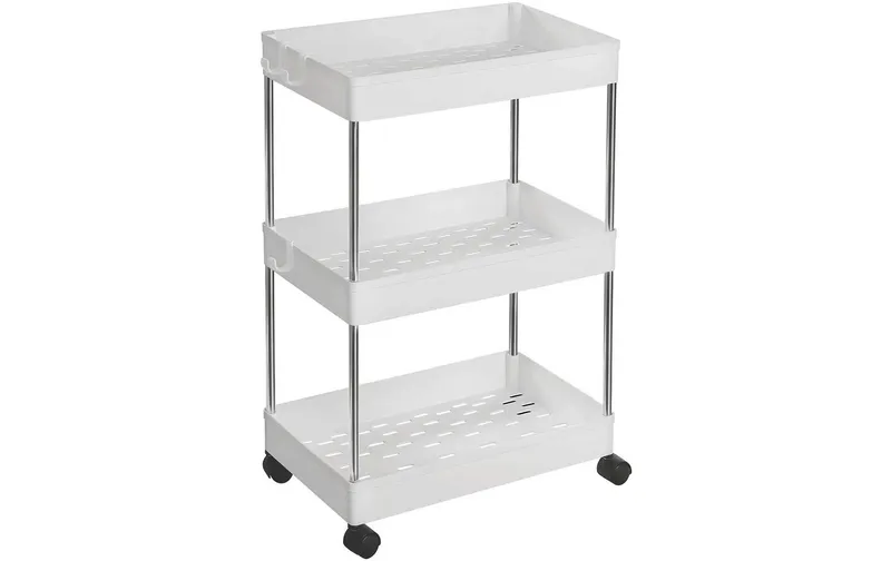 Songmics Regal mit 3 Ablagen bianco