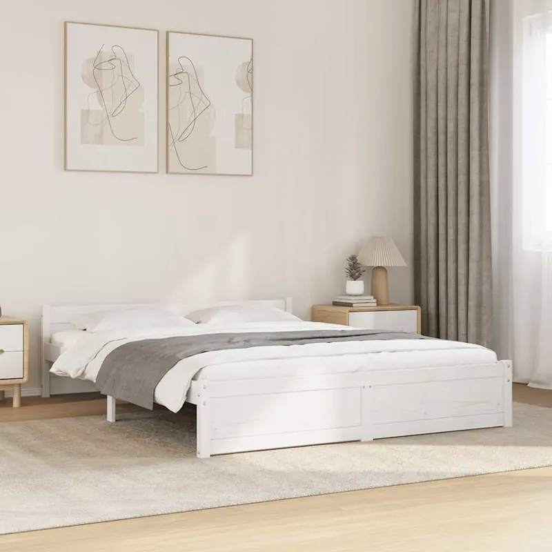 Massivholzbett bianco 140x190 cm