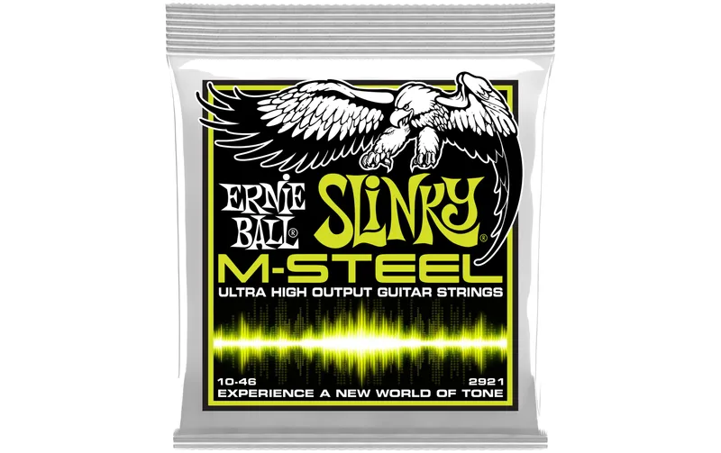Ernie Ball Gitarrensaiten 2921 Slinky M-Steel – Regular 10-46