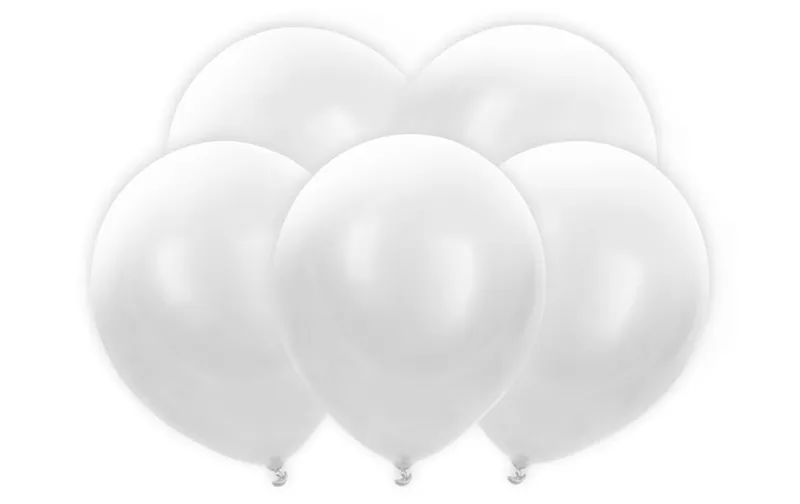 Partydeco Luftballon LED blanc, 30 cm