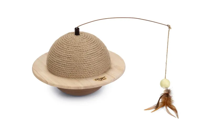 Designed by Lotte Kratzball Holz/Jute 29,5 x 29,5 x 20 cm