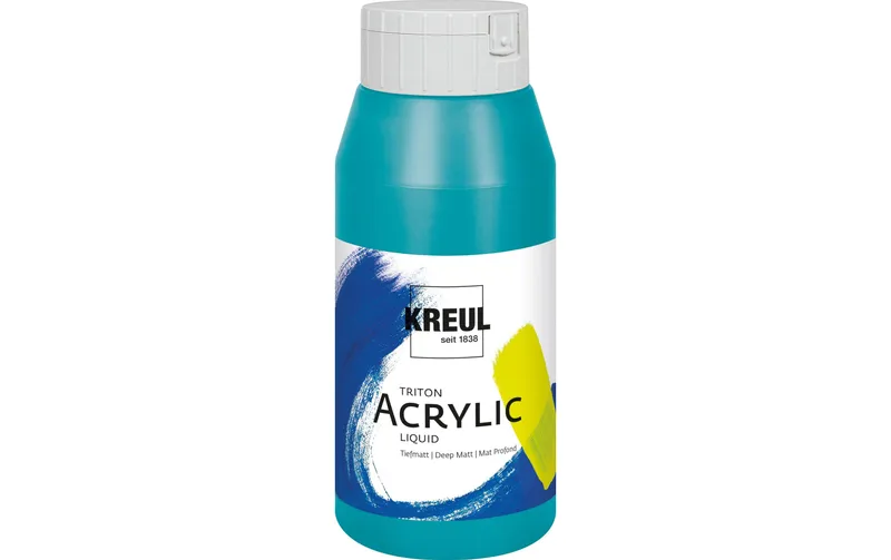 Kreul Acrylfarbe Triton Acrylic Liquid Türkisblau 750 ml