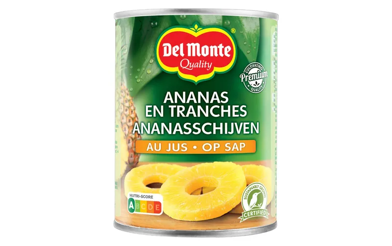 Del Monte can pineapple slices in pineapple juice 350 g for sale
