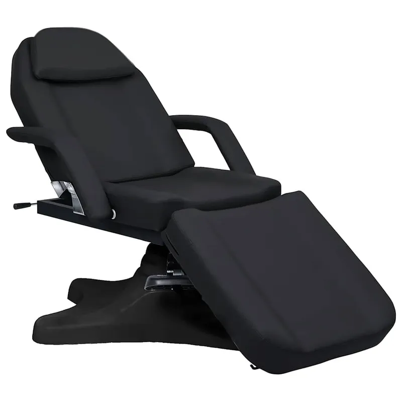 Table de massage Noir 180x62x(86,5-118) cm