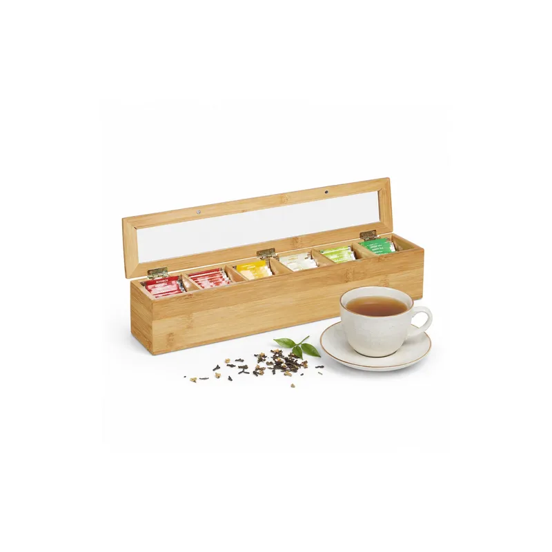 relaxdays Tea Box Beige/Clair