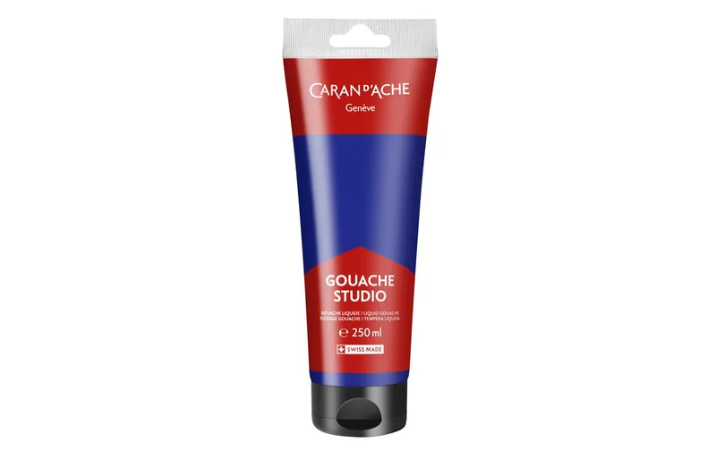 Caran d'Ache Wasserfarbe Gouache Studio 250 ml, Marineblau