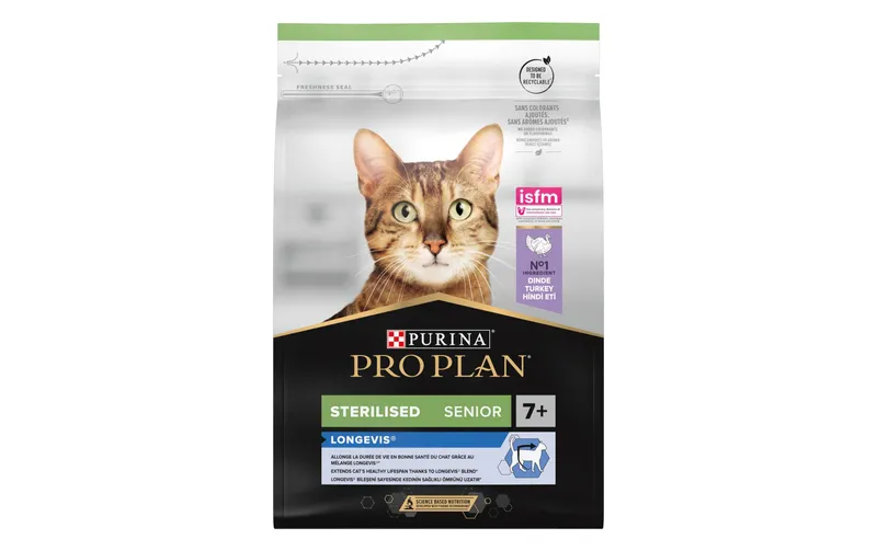 Purina Pro Plan Trockenfutter Steril. Longevis Adult 7+ Truthahn 1.5 kg