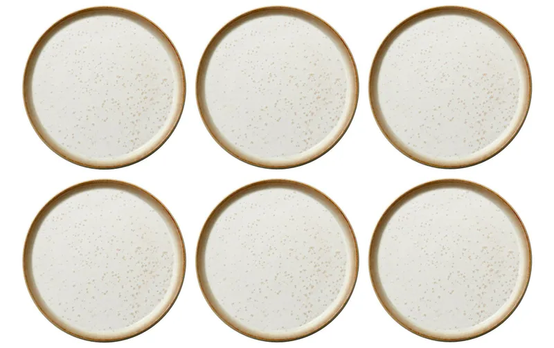 Bitz Frühstücks- & Dessertteller Ø 21 cm, 6 pieces, Beige/Crème