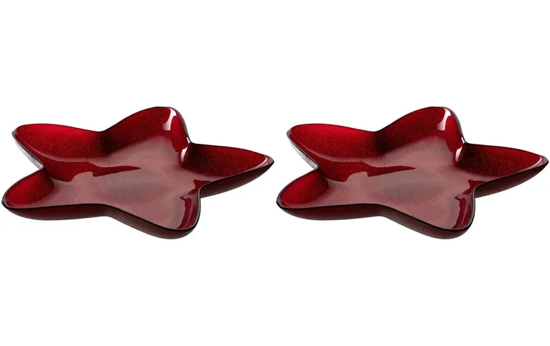 LEONARDO Schale Palazzo 29 cm, 2 pezzi, rosso