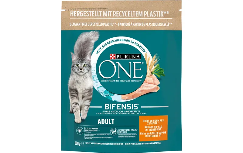 Purina ONE Trockenfutter Adult Huhn & Vollkorn, 800 g