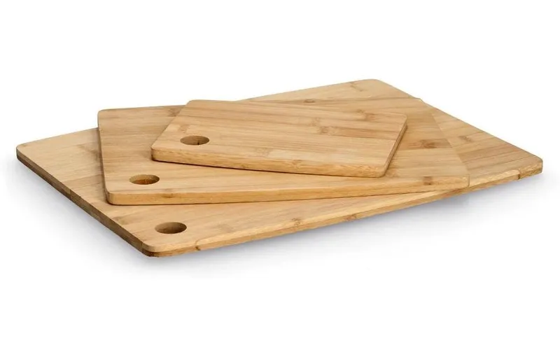 Zeller Present Schneidebrett-Set Bambus 3-teilig