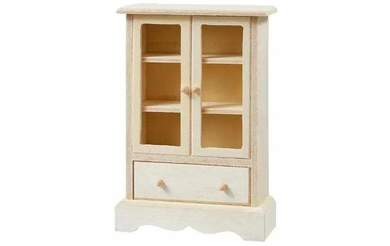 HobbyFun Mini-Möbel Schrank III 7.8 x 3.2 x 11.6 cm, naturale