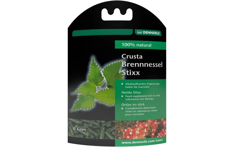 Dennerle Ergänzungsfutter Crusta Brennnessel Stixx, Ø 4 mm, 30 g