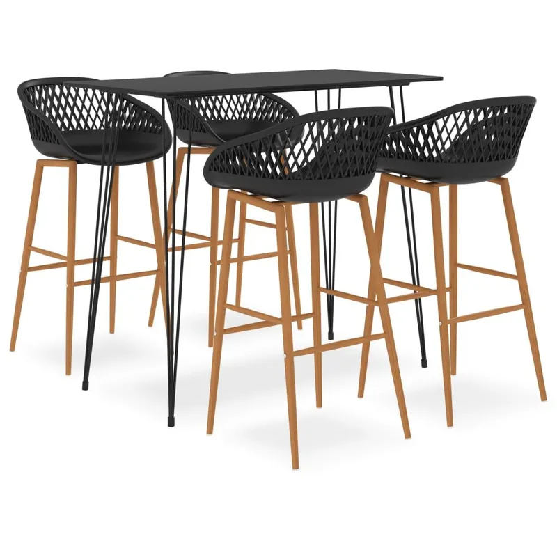 5-tlg. Bar-Set nero