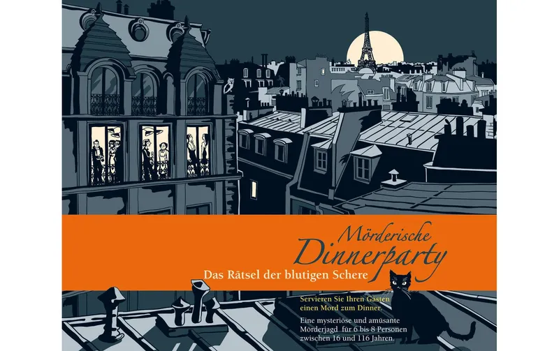 Blaubart Verlag Partyspiel Dinnerparty: il Rätsel il blutigen Schere