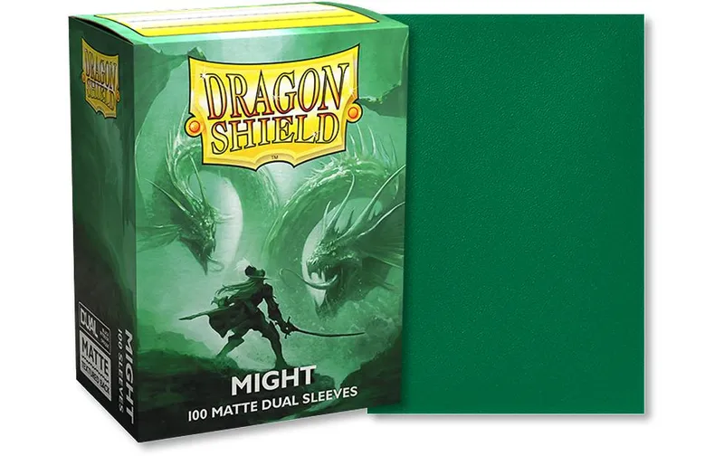 Dragon Shield Kartenhülle Dual Matte: Might Standardgrösse green 100