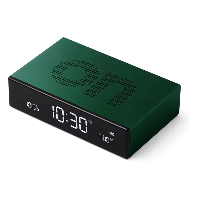 Lexon Digitalwecker Flip Premium Dunkelgrün