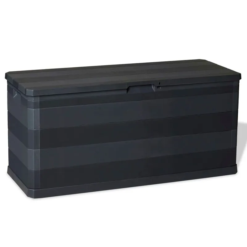 Gartenbox black 117×45×56 cm
