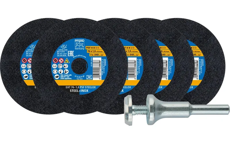 Pferd Starterkit Trennscheiben EHT 76 x 1.0 x 10 mm gerade PSF