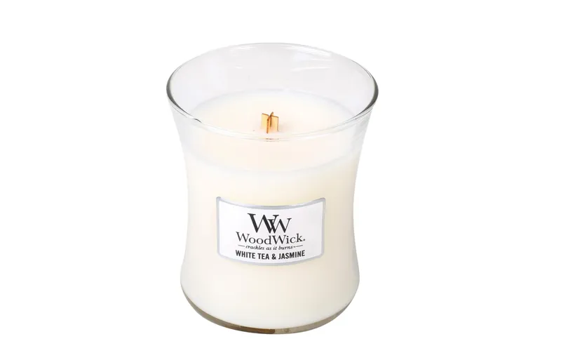 Woodwick Duftkerze White Tea & Jasmin Medium Jar