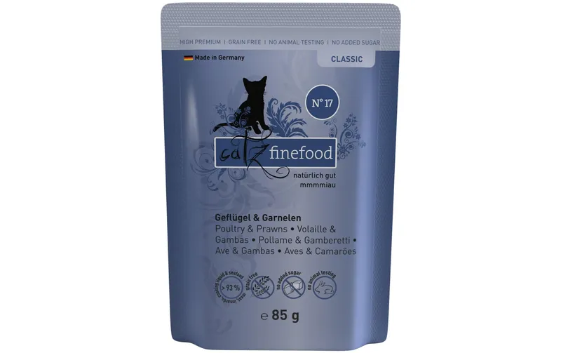 catz finefood Nassfutter No.17 Geflügel & Garnele, 85 g
