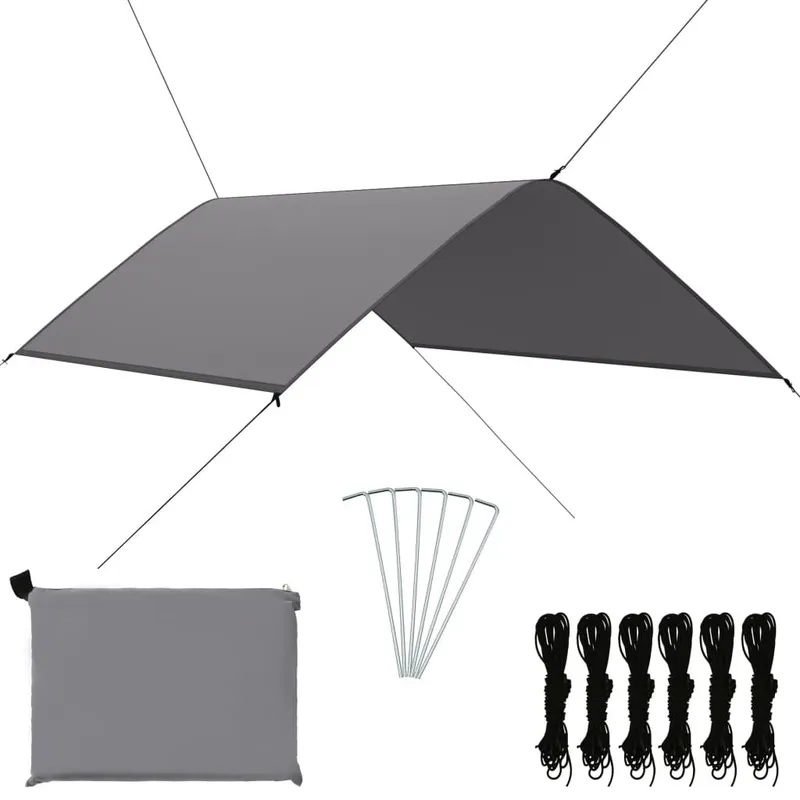 Outdoor-Tarp 3x2 m grigio