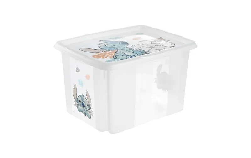 keeeper Karolina Stitch Aufbewahrungsbox Kunststoff 30 L Transparent