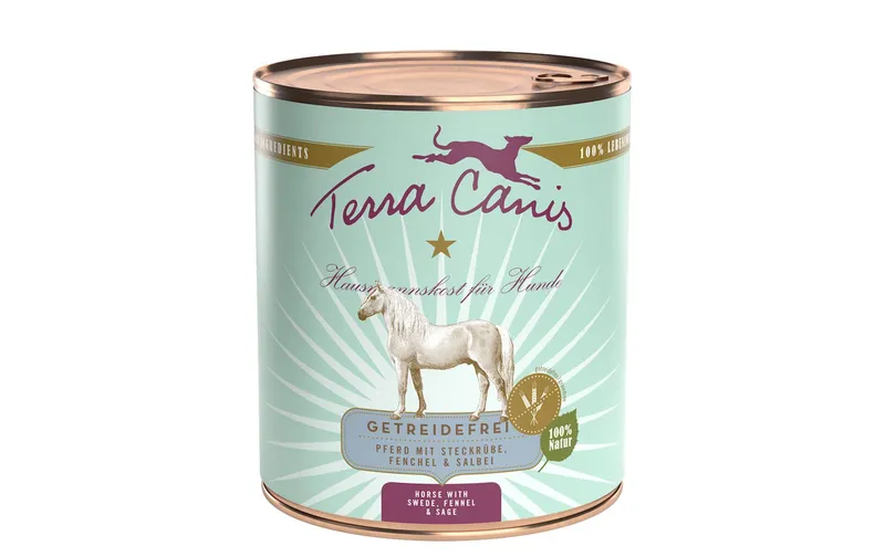 Terra Canis Nassfutter Getreidefrei Pferd, 800 g