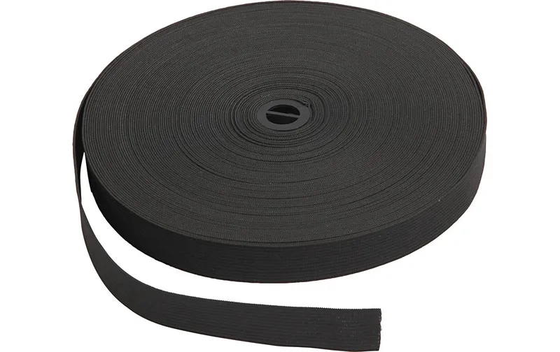 Creativ Company Elastikband 20 mm x 25 m, nero