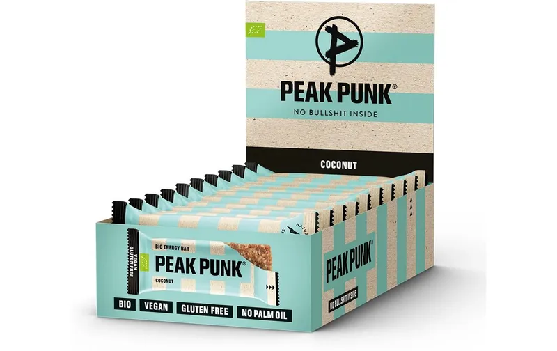 PEAK PUNK Riegel Bio Energy Bar – Coconut 15 x 38 g