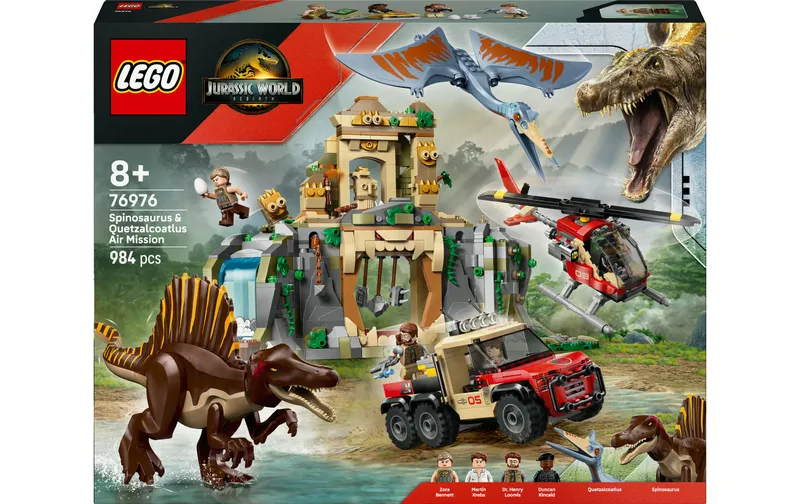 LEGO® Jurassic World Spinosaurier and Quetzalcoatlus: Hubschrauber