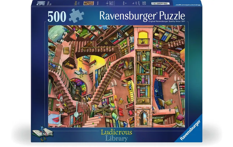 Ravensburger Puzzle Ludicrous Libray 500 Teile