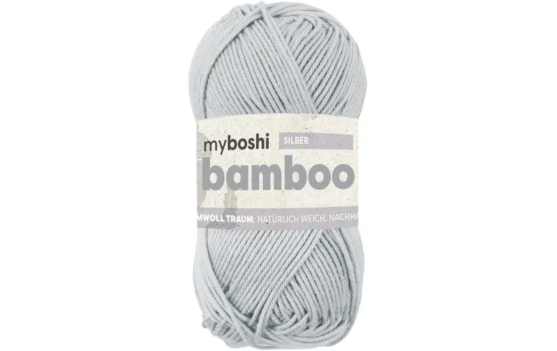 myBoshi Wolle Bamboo silber