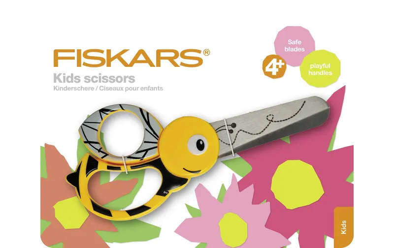 Fiskars Kinderschere Biene Rostfreier Stahl