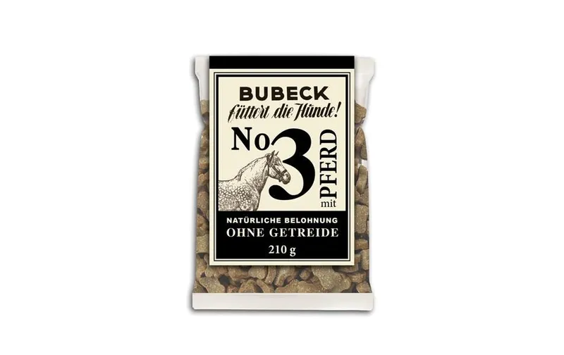 Bubeck Hundekuchen No. 3 mit Pferd, 210 g
