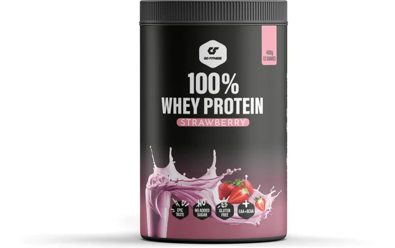 Go Fitness Pulver 100% Whey Protein Erdbeere 400 g