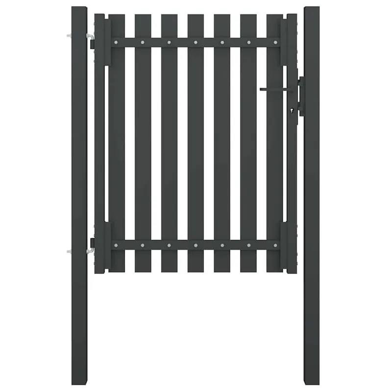 Gartentor aus Stahl 100 x 100 cm Anthrazit