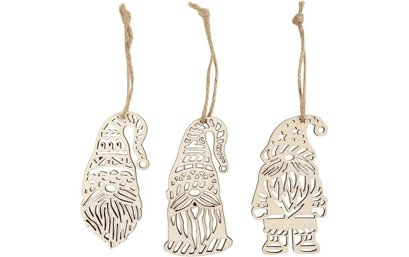 Creativ Company Deko-Bastelset Anhänger 6 pièces, 8 x 4 cm