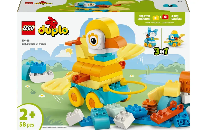 LEGO® DUPLO® Tiere auf Rädern 3-in-1-Set 10448