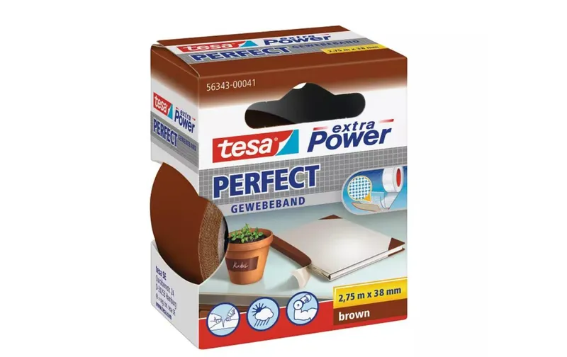 tesa Klebeband Extra Power Perfect 38 mm x 2.75 m, marrone
