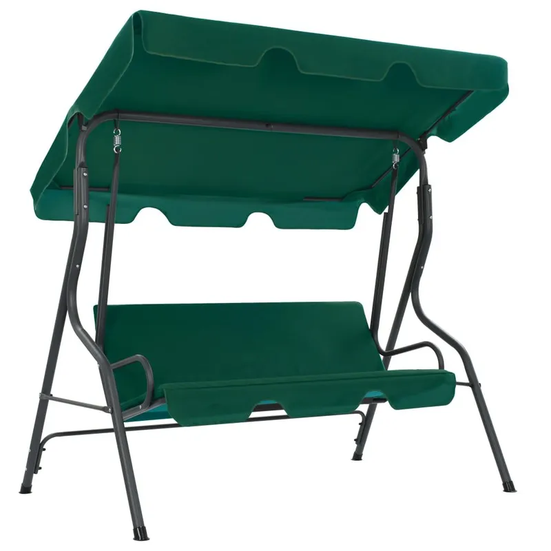 Hollywoodschaukel green 170×110×153 cm fabric