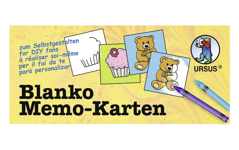 URSUS Papp-Karte Memo 60 pieces
