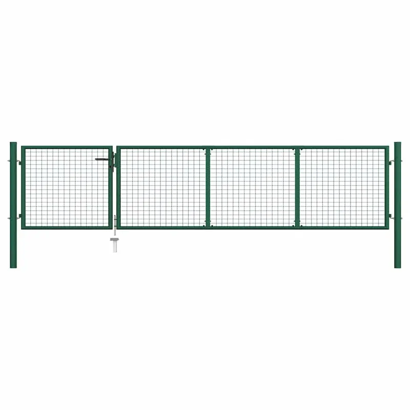 Gartentor aus Stahl 350 x 75 cm verde