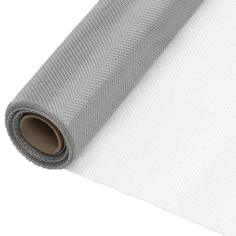 Netze 112 x 1000 cm Mesh Edelstahl 201 Silber