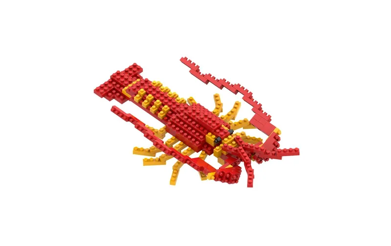 BRIXIES Bausteinmodell Hummer aus 159 Bausteinen