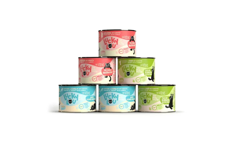 Lucky Lou Nassfutter Lifestage Kitten Multipack, 6 x 200 g